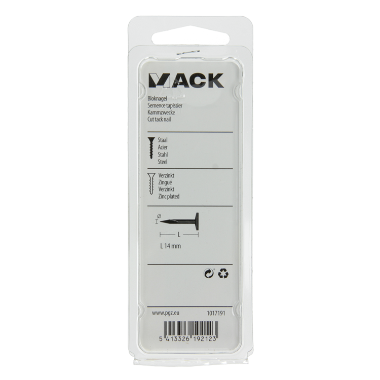 Load image into Gallery viewer, Mack 1017191 - bloknagel staal verzinkt 50 gr14 mm | 10 stuks
