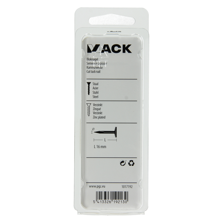Load image into Gallery viewer, Mack 1017192 - bloknagel staal verzinkt 50 gr16 mm | 10 stuks