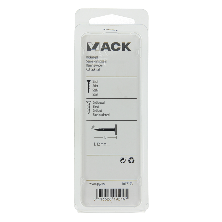 Load image into Gallery viewer, Mack 1017193 - bloknagel staal geblauwd 50 gr12 mm | 10 stuks