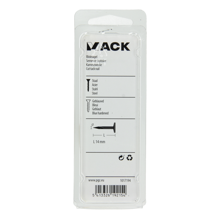 Load image into Gallery viewer, Mack 1017194 - bloknagel staal geblauwd 50 gr14 mm | 10 stuks