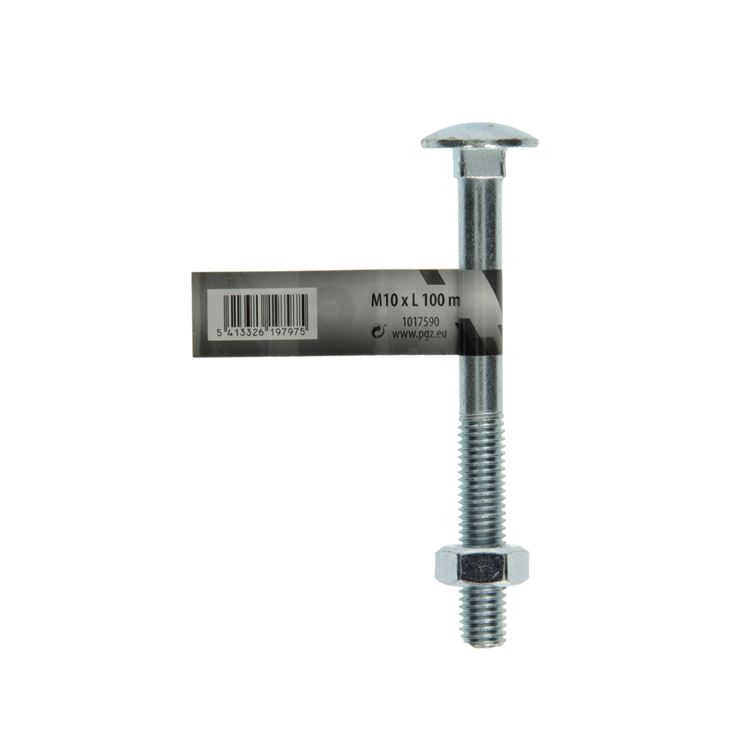 Load image into Gallery viewer, Mack 1017590 - houtbout + moer staal verzinkt1 st m10 x 100 mm | 10 stuks