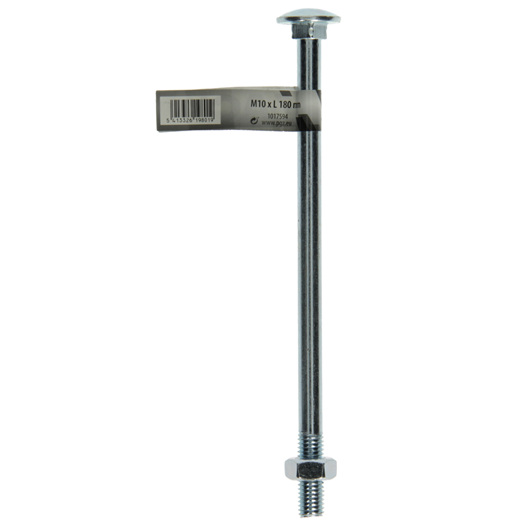 Load image into Gallery viewer, Mack 1017594 - houtbout + moer staal verzinkt1 st m10 x 180 mm | 10 stuks