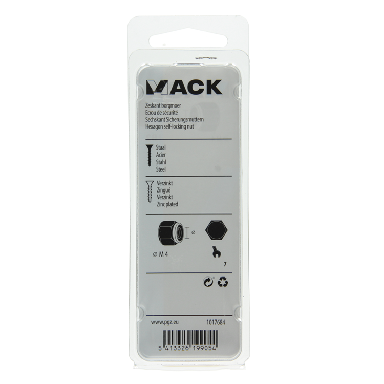 Load image into Gallery viewer, Mack 1017684 - zeskant borgmoer staal verzinkt 20 st m4 | 10 stuks
