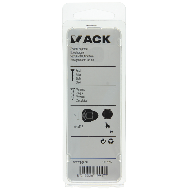 Load image into Gallery viewer, Mack 1017695 - zeskant dopmoer staal verzinkt2 st m12 | 10 stuks