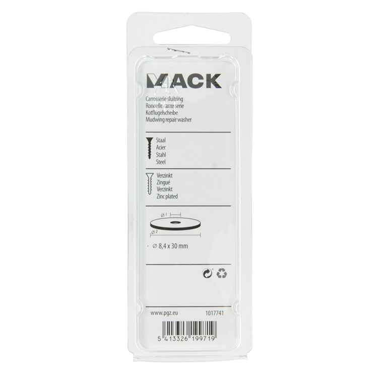 Load image into Gallery viewer, Mack 1017741 - carrosserie sluitring verzinkt12 st 8,4 x 30 mm | 10 stuks