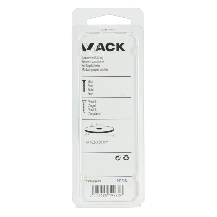 Afbeelding laden in galerijviewer, Mack 1017742 - carrosserie sluitring verzinkt12 st 10,5 x 30 mm | 10 stuks