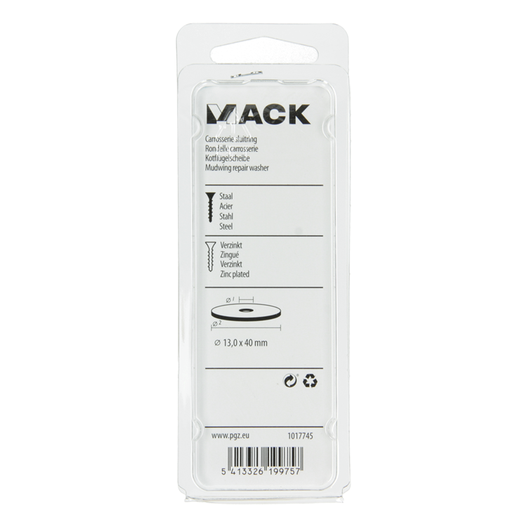 Load image into Gallery viewer, Mack 1017745 - carrosserie sluitring verzinkt6 st 13,0 x 40 mm | 5 stuks