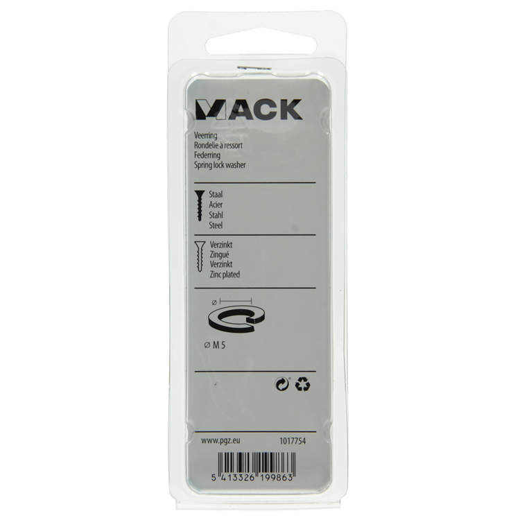 Load image into Gallery viewer, Mack 1017754 - veerring staal verz. 50st m5 | 10 stuks