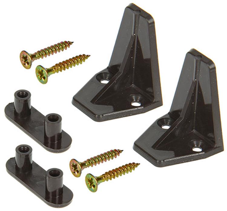 Load image into Gallery viewer, Mack 1010115 - 2 stoothaken trapezium voor rolluik bruin 42mm | 10 stuks