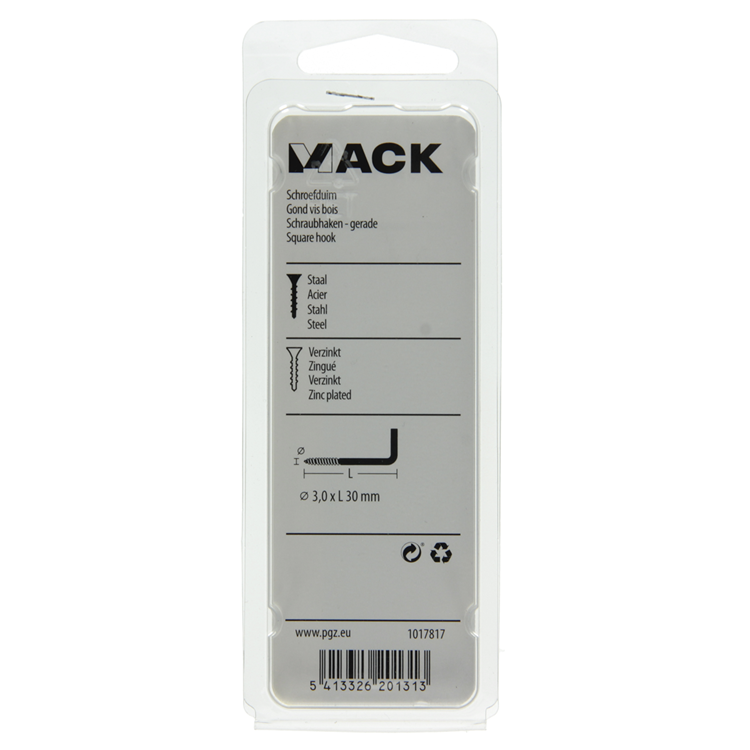 Load image into Gallery viewer, Mack 1017817 - schroefduim staal verzinkt 16st 3,0 x 30 mm | 10 stuks