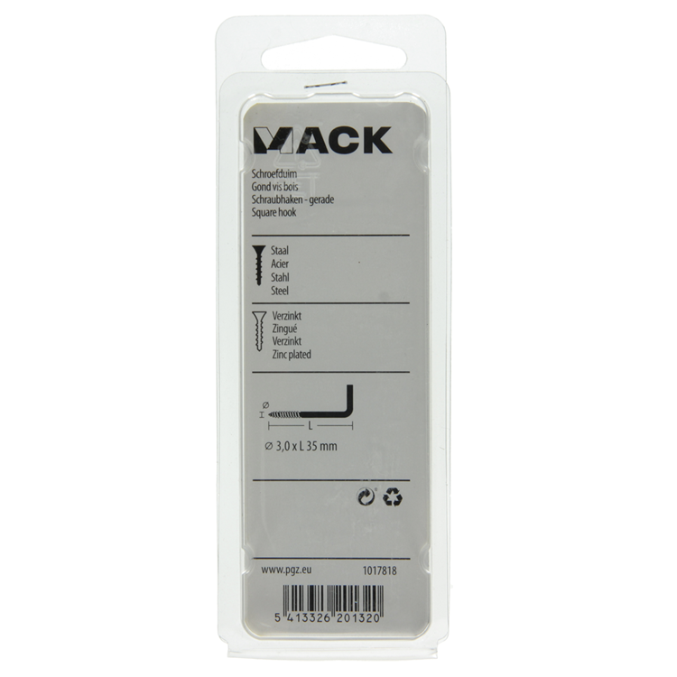Load image into Gallery viewer, Mack 1017818 - schroefduim staal verzinkt 15 st 3,0 x 35 mm | 10 stuks
