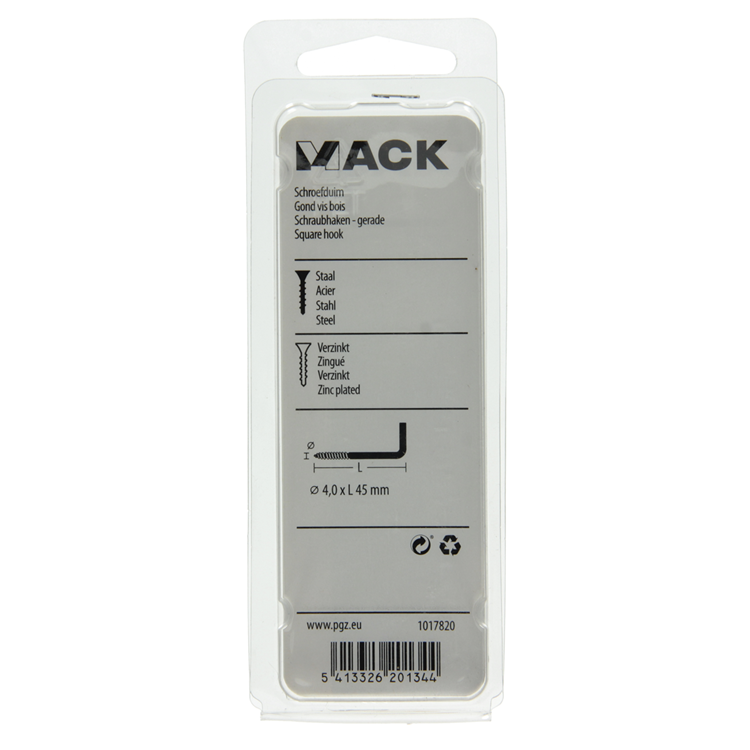 Load image into Gallery viewer, Mack 1017820 - schroefduim staal verzinkt 9st 4,0 x 45 mm | 10 stuks
