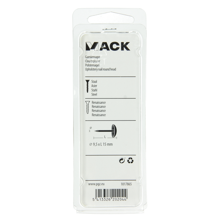 Load image into Gallery viewer, Mack 1017865 - garniernagel staal renaissance 25 st 9,5x15 mm | 10 stuks