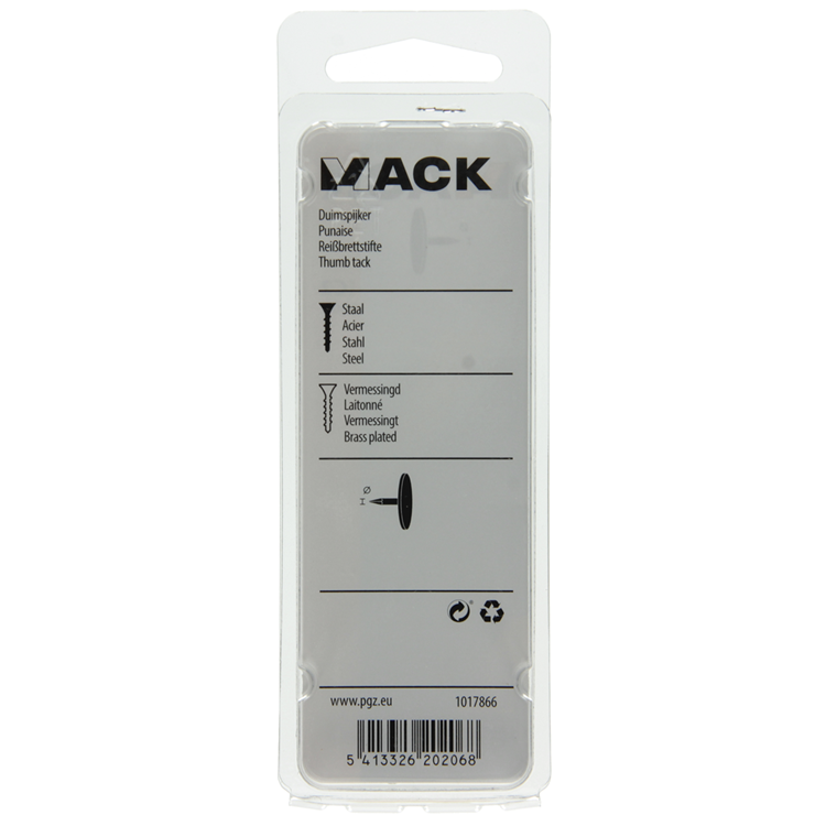 Load image into Gallery viewer, Mack 1017866 - duimspijker staal vermessingd 100 st | 10 stuks