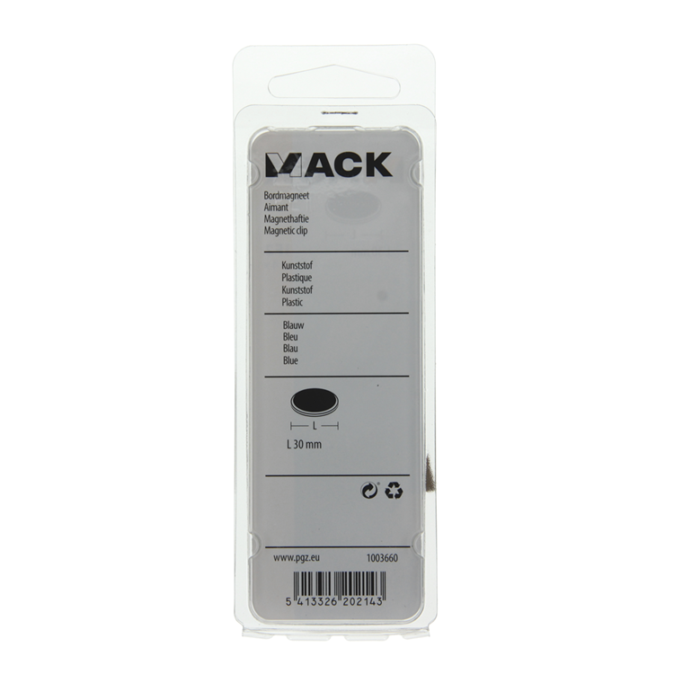 Load image into Gallery viewer, Mack 1003660 - bordmagneet kunststof blauw 4st 30 mm | 10 stuks
