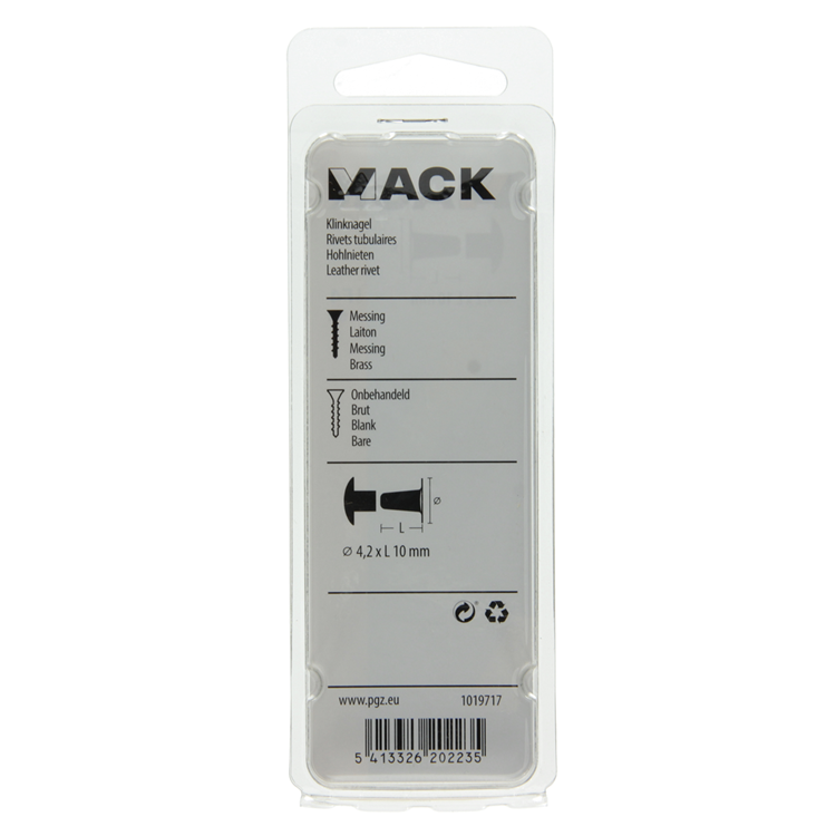 Load image into Gallery viewer, Mack 1019717 - klinknagel messing 6 st 4,2 x 10 mm | 10 stuks