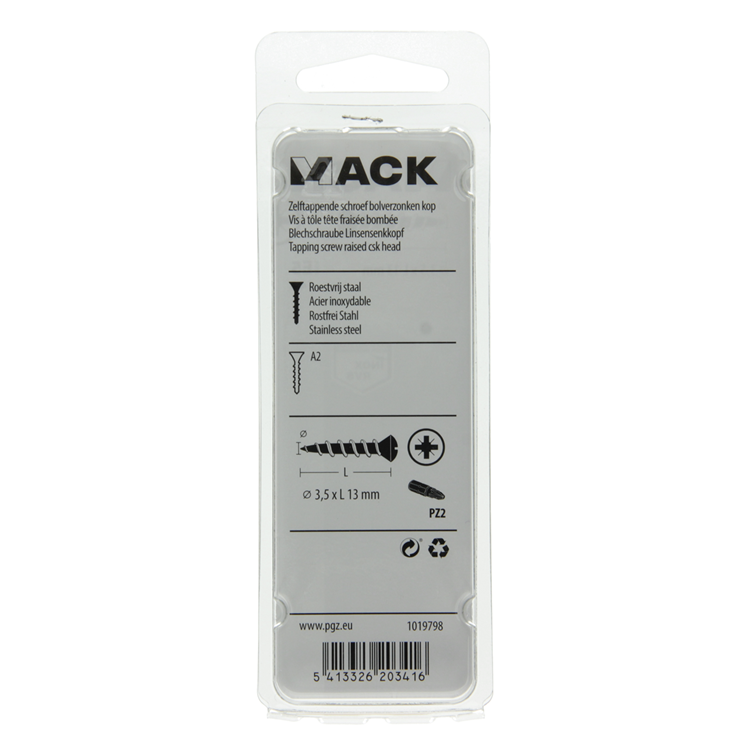 Load image into Gallery viewer, Mack 1019798 - zelftappende schroef bolvz.kopa2 14st 3,5 x 13 mm | 10 stuks