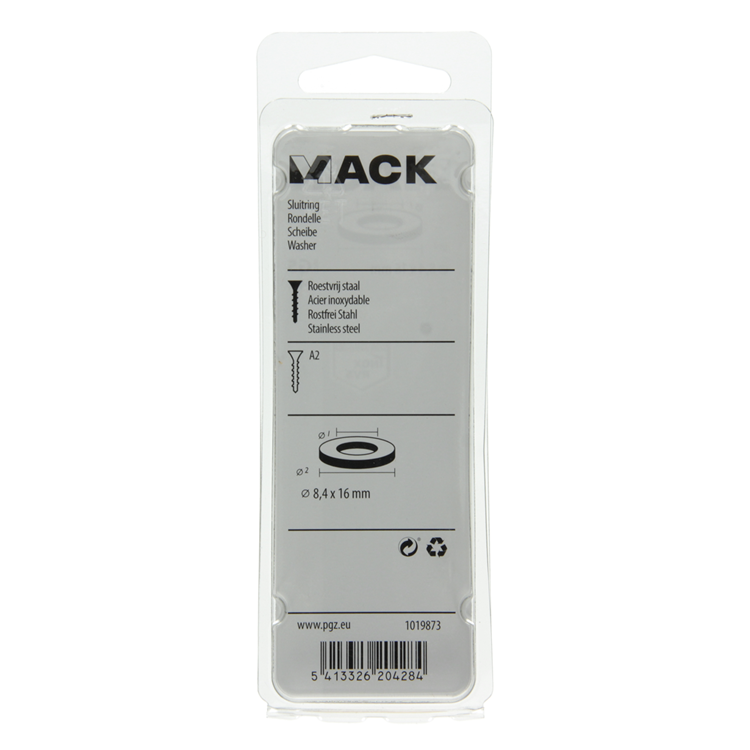 Load image into Gallery viewer, Mack 1019873 - sluitring inox a2 14 st m8 | 10 stuks