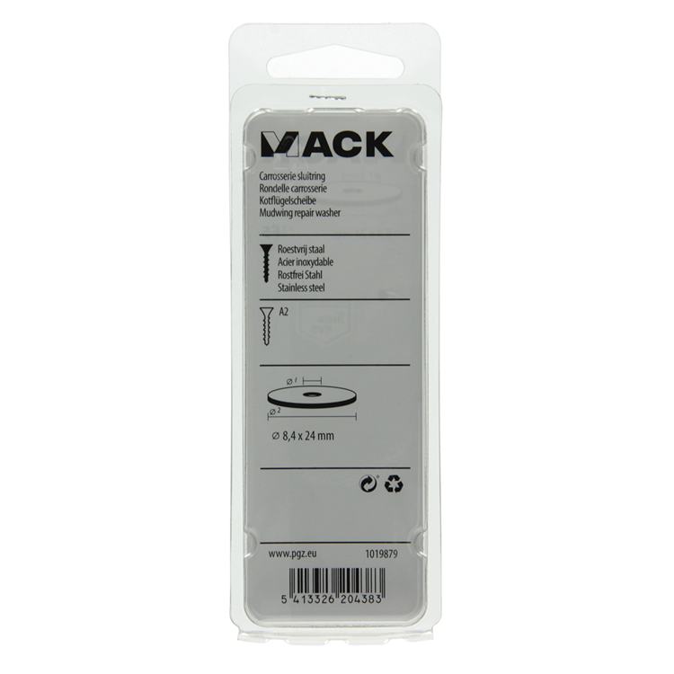 Load image into Gallery viewer, Mack 1019879 - carrosserie sluitring inox a2 4 st 8,4x24 | 10 stuks