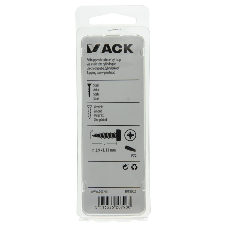 Load image into Gallery viewer, Mack 1018062 - zelftappende schroef cylkop verz. 65 st 3,9 x 13 mm | 10 stuks