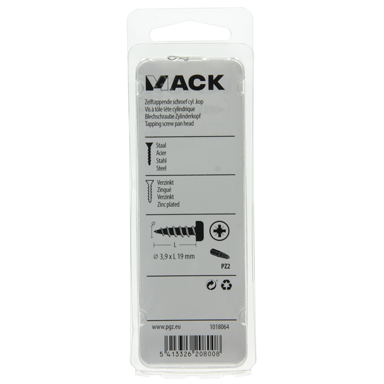 Load image into Gallery viewer, Mack 1018064 - zelftappende schroef cylkop verz. 56 st 3,9 x 19 mm | 5 stuks