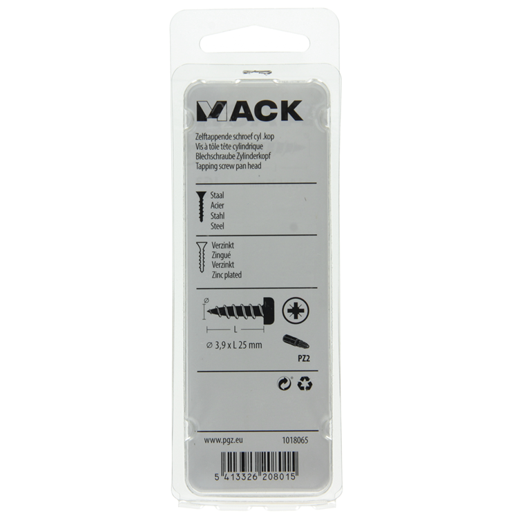 Load image into Gallery viewer, Mack 1018065 - zelftappende schroef cylkop verz. 48 st 3,9 x 25 mm | 5 stuks