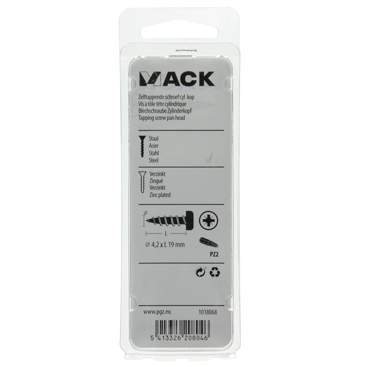 Load image into Gallery viewer, Mack 1018068 - zelftappende schroef cylkop verz. 48 st 4,2 x 19 mm | 5 stuks