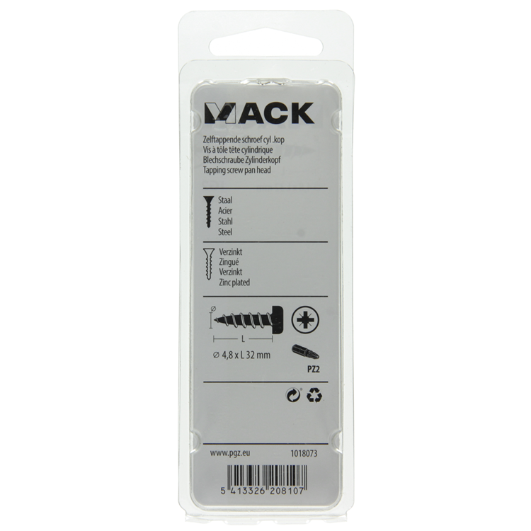 Load image into Gallery viewer, Mack 1018073 - zelftappende schroef cylkop verz. 28 st 4,8 x 32 mm | 5 stuks
