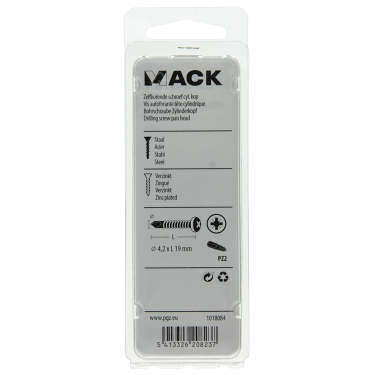 Load image into Gallery viewer, Mack 1018084 - zelfborende schroef cylkop verz. 80st 4,2 x 19 mm | 5 stuks