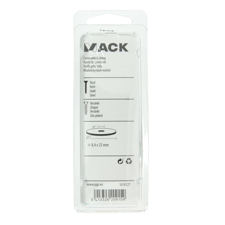 Load image into Gallery viewer, Mack 1018127 - carrosserie sluitring verzinkt55 st 8,4 x 25 mm | 5 stuks