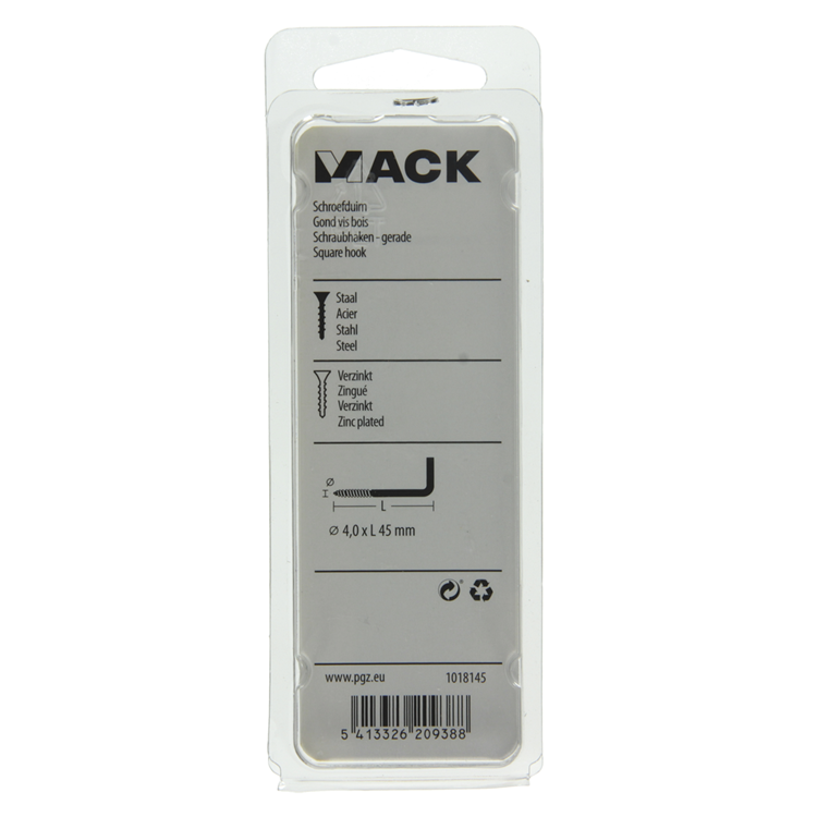 Load image into Gallery viewer, Mack 1018145 - schroefduim staal verzinkt 26 st 4,0 x 45 mm | 5 stuks
