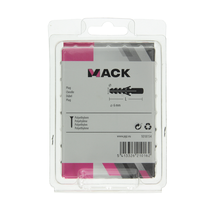 Load image into Gallery viewer, Mack 1018154 - plug polyethyleen 100 st 6mm | 5 stuks