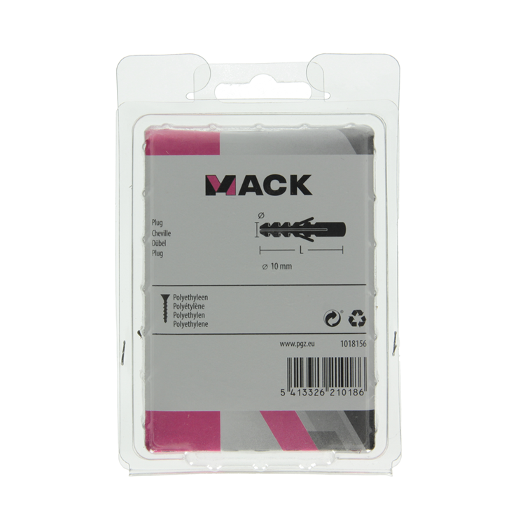 Load image into Gallery viewer, Mack 1018156 - plug polyethyleen 50 st 10mm | 3 stuks