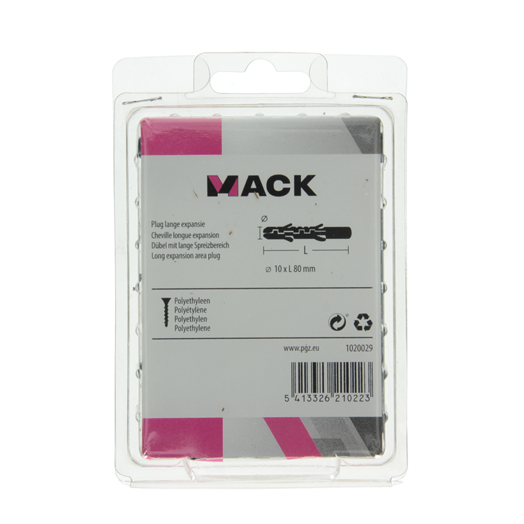 Load image into Gallery viewer, Mack 1020029 - plug lange expansie polyethyl 24 st 10 x 80 mm | 3 stuks