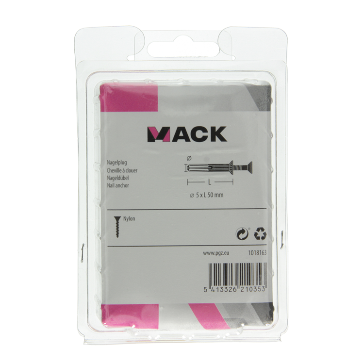 Load image into Gallery viewer, Mack 1018163 - nylon nagelplug polyamide 40 st 5 x 50 mm | 3 stuks