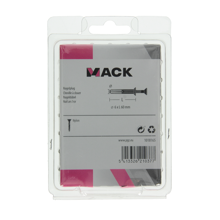 Load image into Gallery viewer, Mack 1018165 - nylon nagelplug polyamide 35 st 6 x 60 mm | 3 stuks