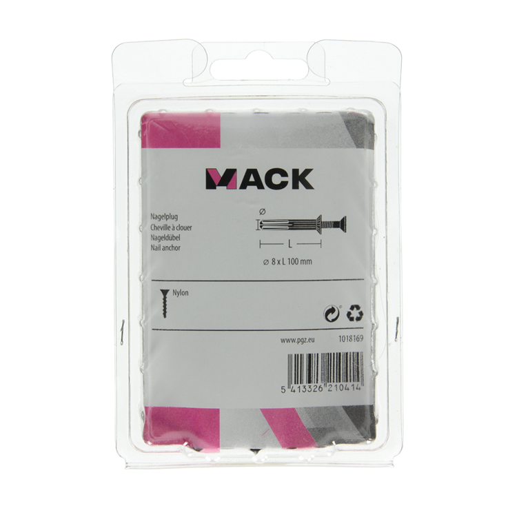 Load image into Gallery viewer, Mack 1018169 - nylon nagelplug polyamide 18 st 8 x 100 mm | 3 stuks