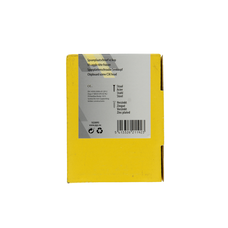 Load image into Gallery viewer, Mack 1020095 - spaanplaatschroef vz kop geel vz 200 st 4,0 x 45 mm | 5 stuks