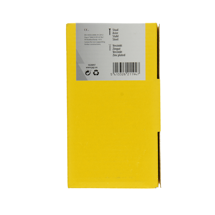 Load image into Gallery viewer, Mack 1020097 - spaanplaatschroef vz kop geelvz 200 st 4,0 x 60 mm | 2 stuks
