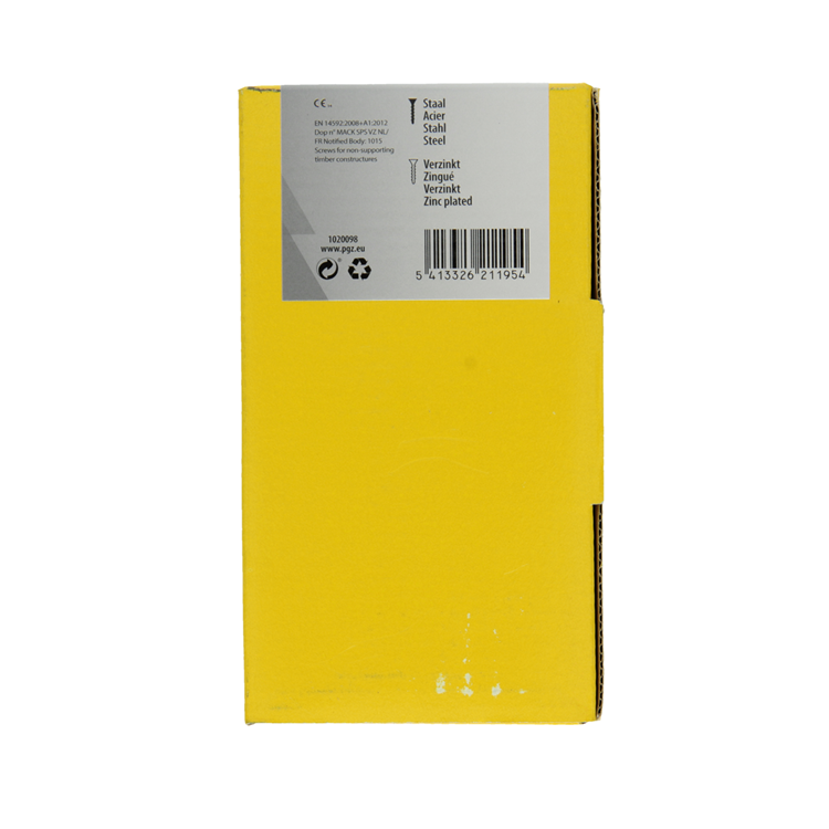 Load image into Gallery viewer, Mack 1020098 - spaanplaatschroef vz kop geel vz 200 st 4,0 x 70 mm | 2 stuks