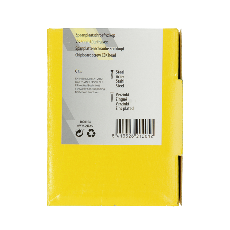 Load image into Gallery viewer, Mack 1020104 - spaanplaatschroef vz kop geel vz 200 st 4,5 x 40 mm | 5 stuks