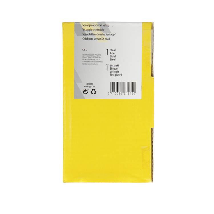 Load image into Gallery viewer, Mack 1020118 - spaanplaatschroef vz kop geelvz 100 st 5,0 x 80 mm | 3 stuks
