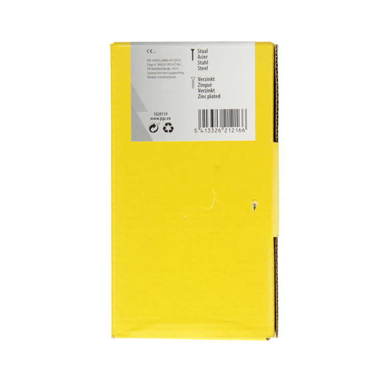 Afbeelding laden in galerijviewer, Mack 1020119 - spaanplaatschroef vz kop geel vz 100 st 5,0 x 90 mm | 2 stuks