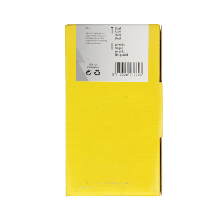 Afbeelding laden in galerijviewer, Mack 1020123 - spaanplaatschroef vz kop geel vz 100 st 6,0 x 60 mm | 2 stuks