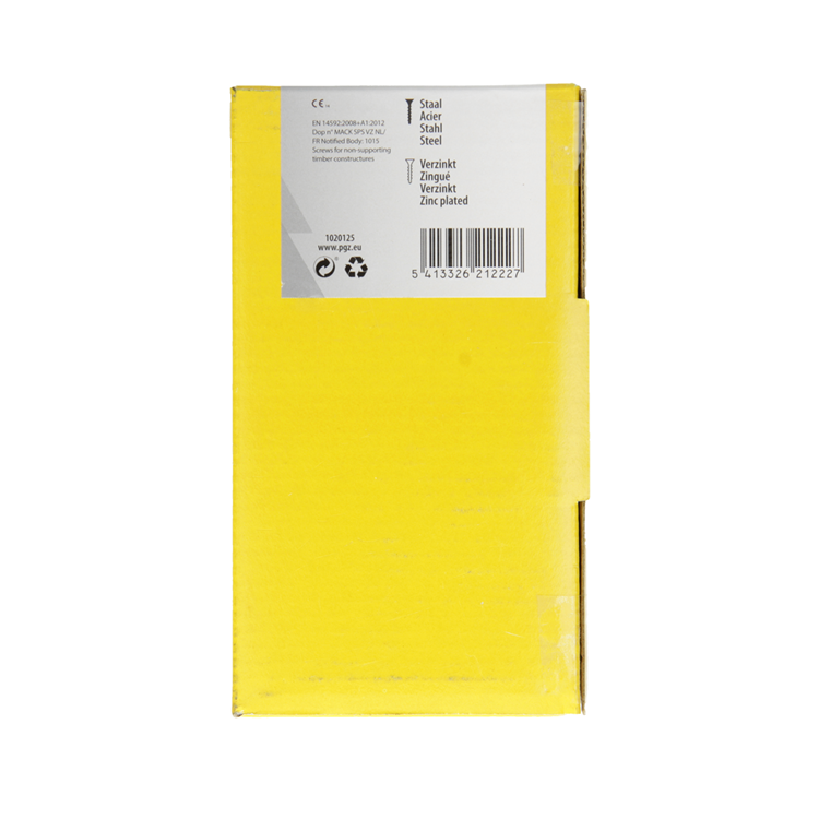 Load image into Gallery viewer, Mack 1020125 - spaanplaatschroef vz kop geel vz 100 st 6,0 x 80 mm | 2 stuks