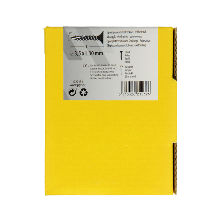 Load image into Gallery viewer, Mack 1020131 - spaanplaatschroef vz kp-zelfb.gvz 200st 3,5 x 30 mm | 5 stuks