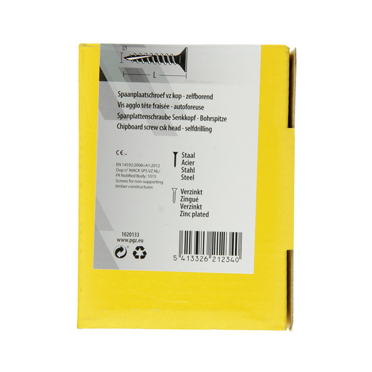 Load image into Gallery viewer, Mack 1020133 - spaanplaatschroef vz kp-zelfb.gvz 200st 3,5 x 40 mm | 5 stuks