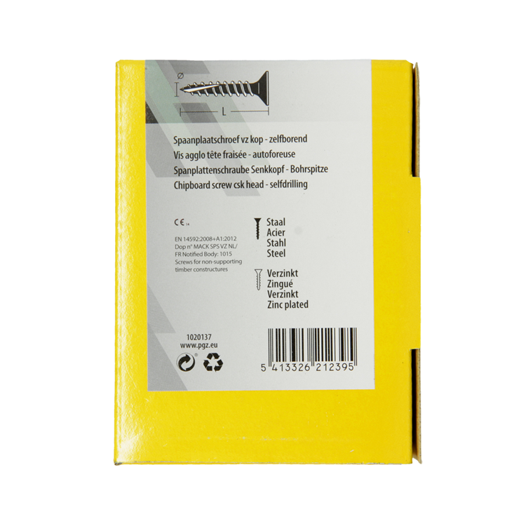 Load image into Gallery viewer, Mack 1020137 - spaanplaatschroef vz kp-zelfb.gvz 200st 4,0 x 30 mm | 5 stuks