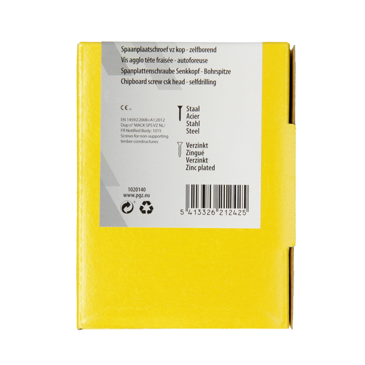 Load image into Gallery viewer, Mack 1020140 - spaanplaatschroef vz kp-zelfb.gvz 200st 4,0 x 45 mm | 5 stuks