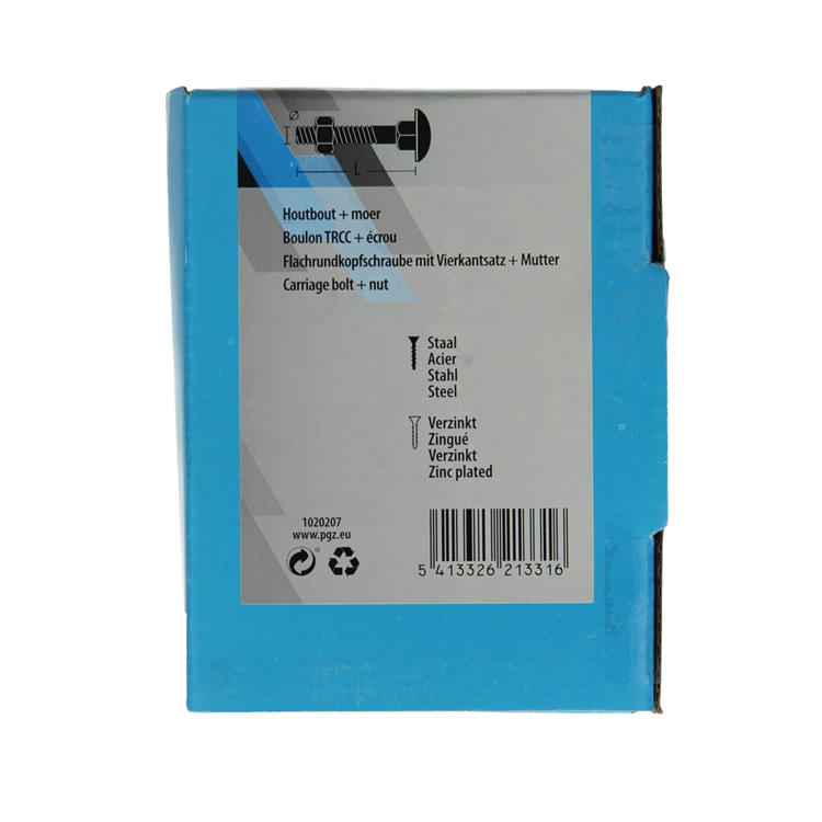 Load image into Gallery viewer, Mack 1020207 - houtbout + moer verzinkt 18 stm8 x 60 mm | 5 stuks